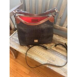 Dooney & Bourke Leather Embossed Lizard  Hobo Bag